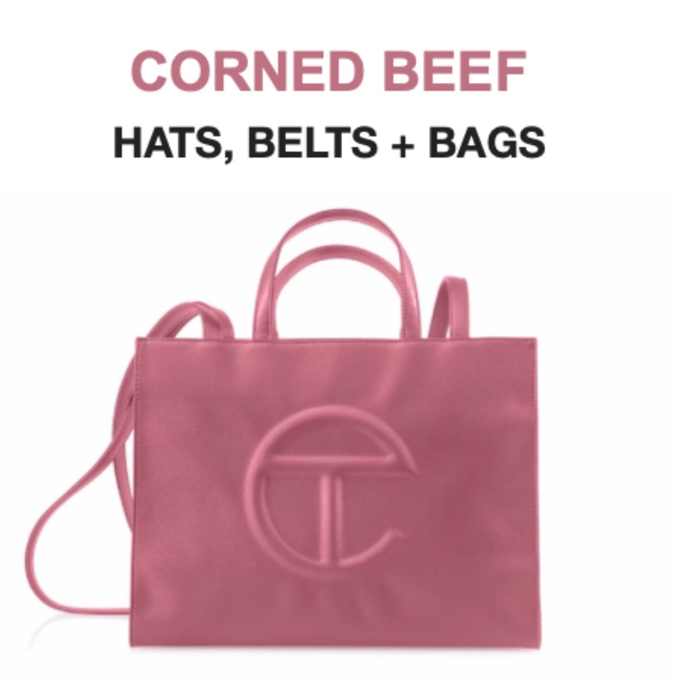 NWT Authentic Telfar Medium Corned Beef Shopping Bag